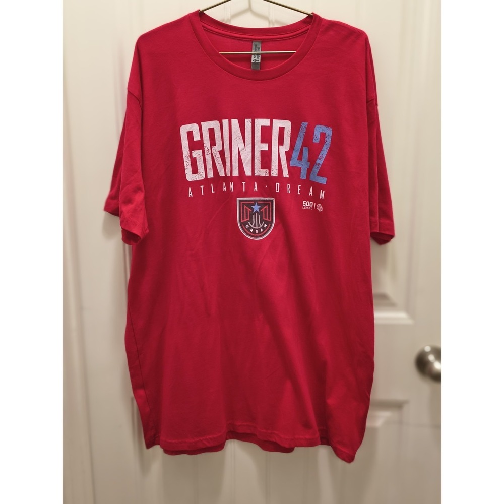 Brittney Griner #42 Atlanta Dream 500 Level WNBA Tee Red 2XL